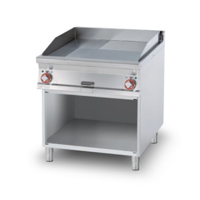  Πλατώ επιδαπέδιο ηλεκτρικό διπλό 1/2 λείο & 1/2 ραβδωτό  FTLR-98ET 